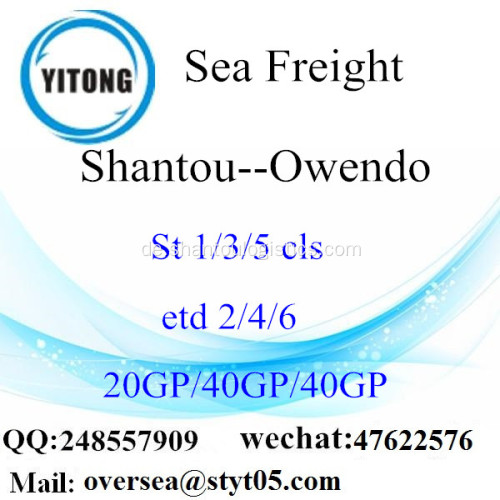 Shantou Port Seefracht Versand in Owendo